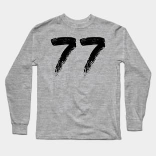 Number 77 Long Sleeve T-Shirt